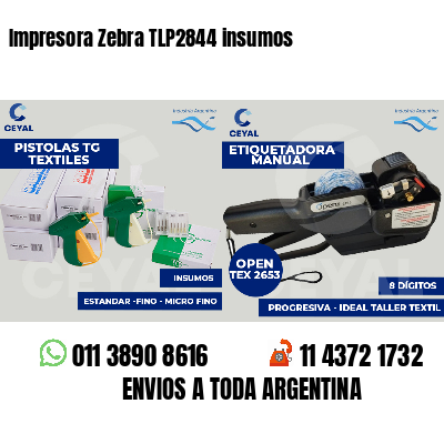 Impresora Zebra TLP2844 insumos