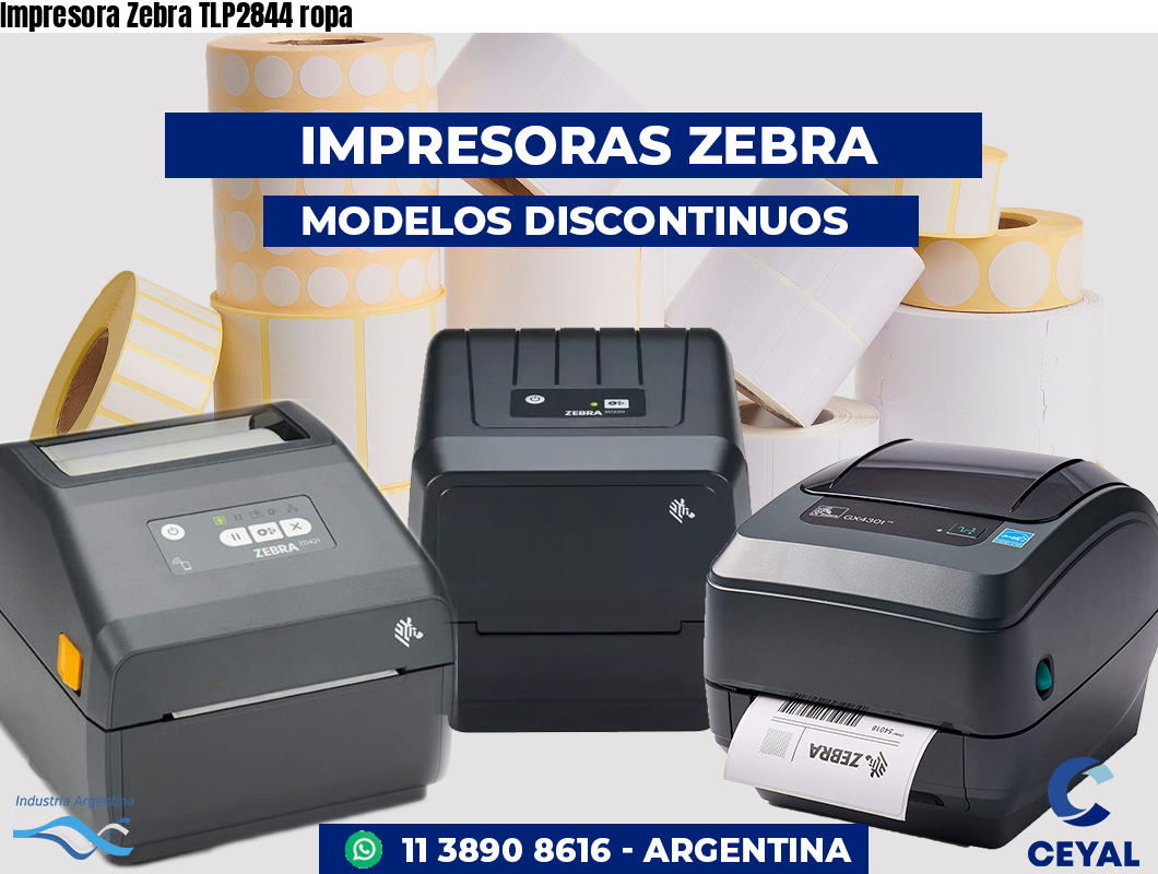 Impresora Zebra TLP2844 ropa