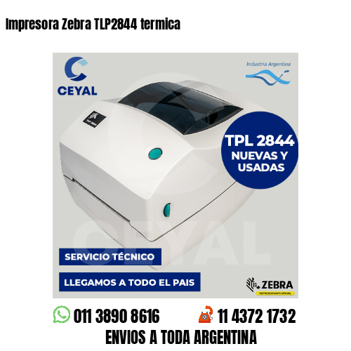 Impresora Zebra TLP2844 termica