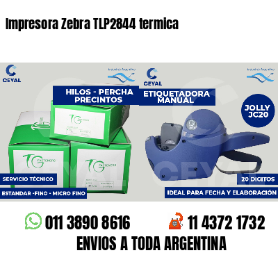 Impresora Zebra TLP2844 termica