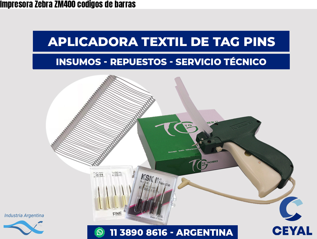 Impresora Zebra ZM400 codigos de barras
