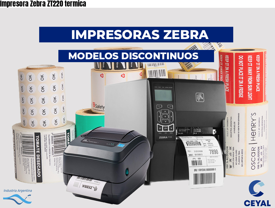 Impresora Zebra ZT220 termica