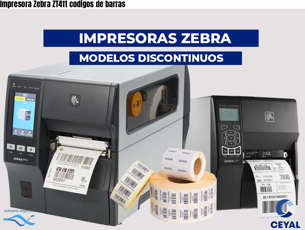 Impresora Zebra ZT411 codigos de barras