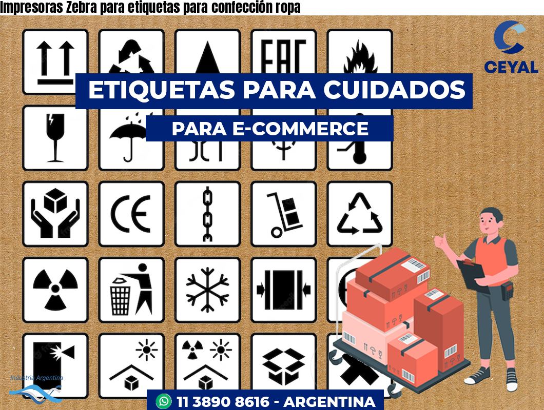 Impresoras Zebra para etiquetas para confección ropa