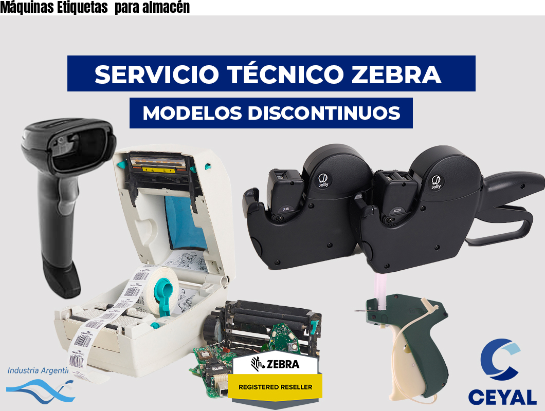 Máquinas Etiquetas  para almacén