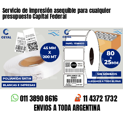 Servicio de impresión asequible para cualquier presupuesto Capital Federal