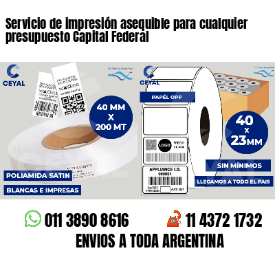 Servicio de impresión asequible para cualquier presupuesto Capital Federal