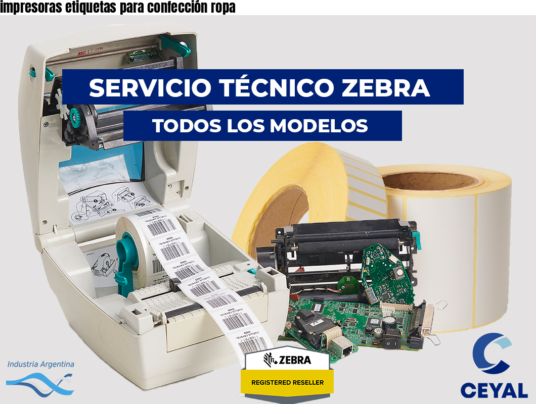impresoras etiquetas para confección ropa