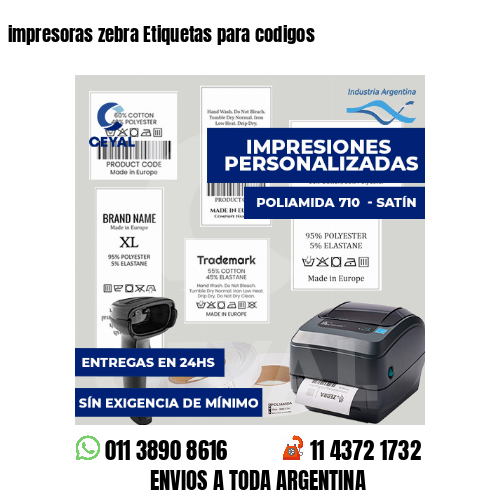 impresoras zebra Etiquetas para codigos