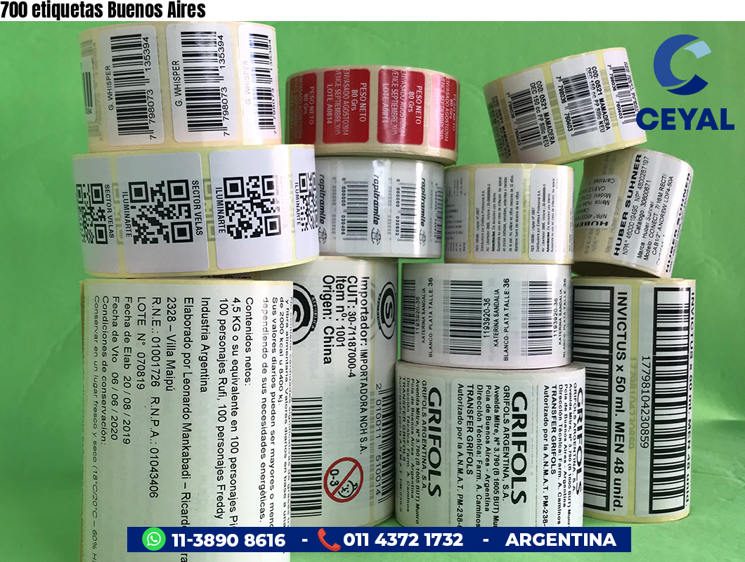 700 etiquetas Buenos Aires