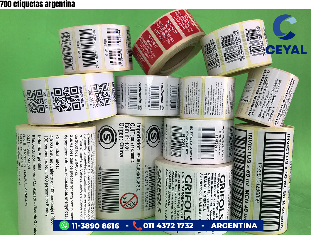 700 etiquetas argentina