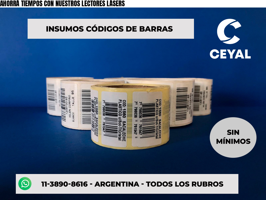 AHORRÁ TIEMPOS CON NUESTROS LECTORES LÁSERS