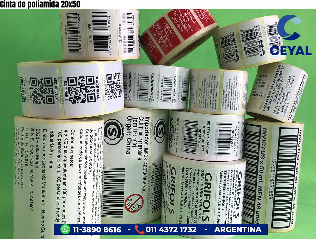 Cinta de poliamida 20x50
