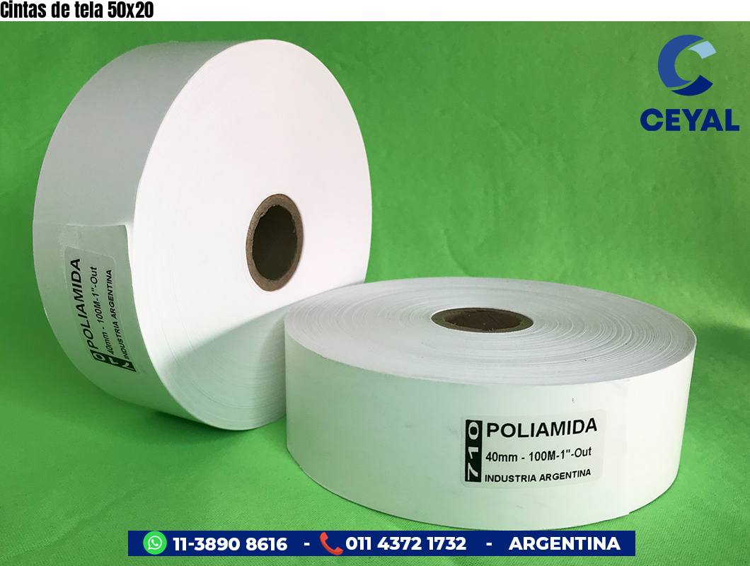 Cintas de tela 50×20