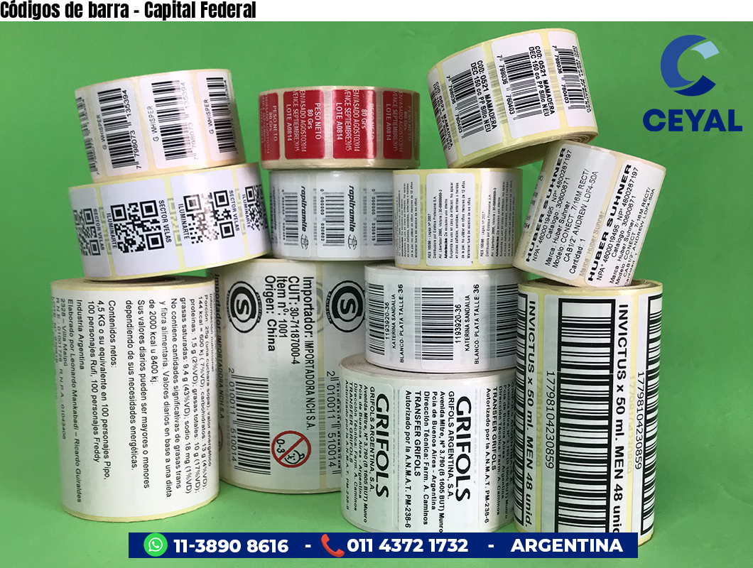 Códigos de barra - Capital Federal