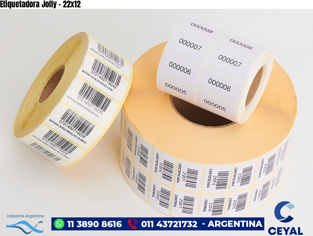 Etiquetadora Jolly - 22x12