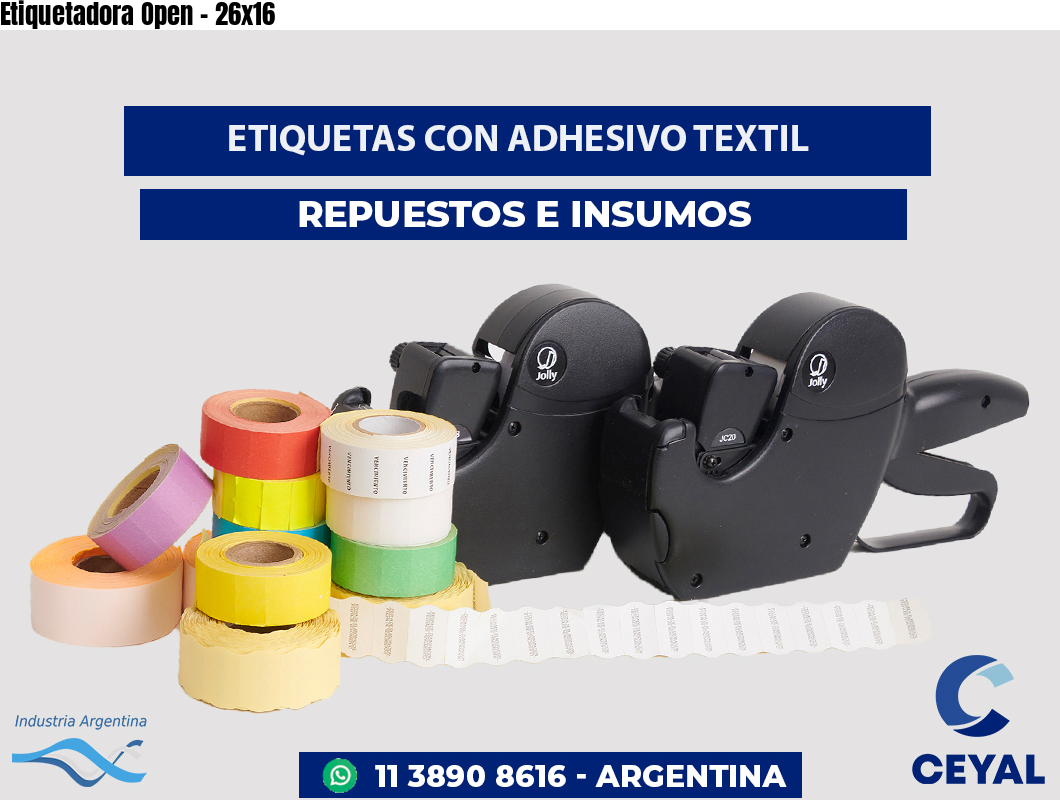Etiquetadora Open - 26x16