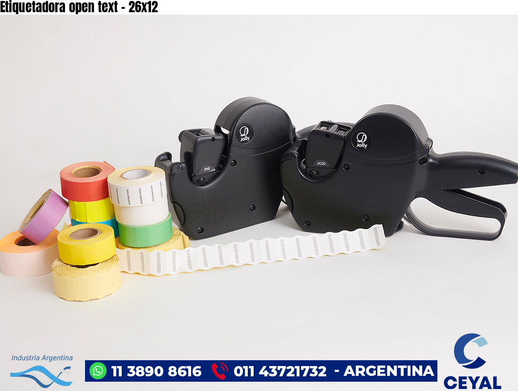 Etiquetadora open text – 26×12