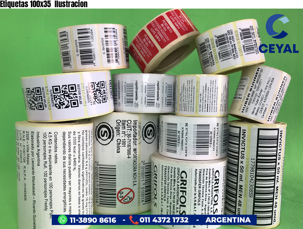 Etiquetas 100x35 Ilustracion