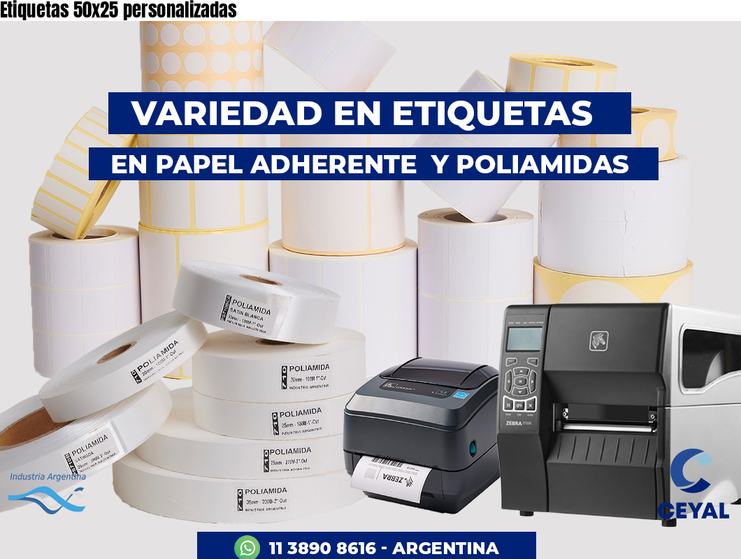 Etiquetas 50x25 personalizadas