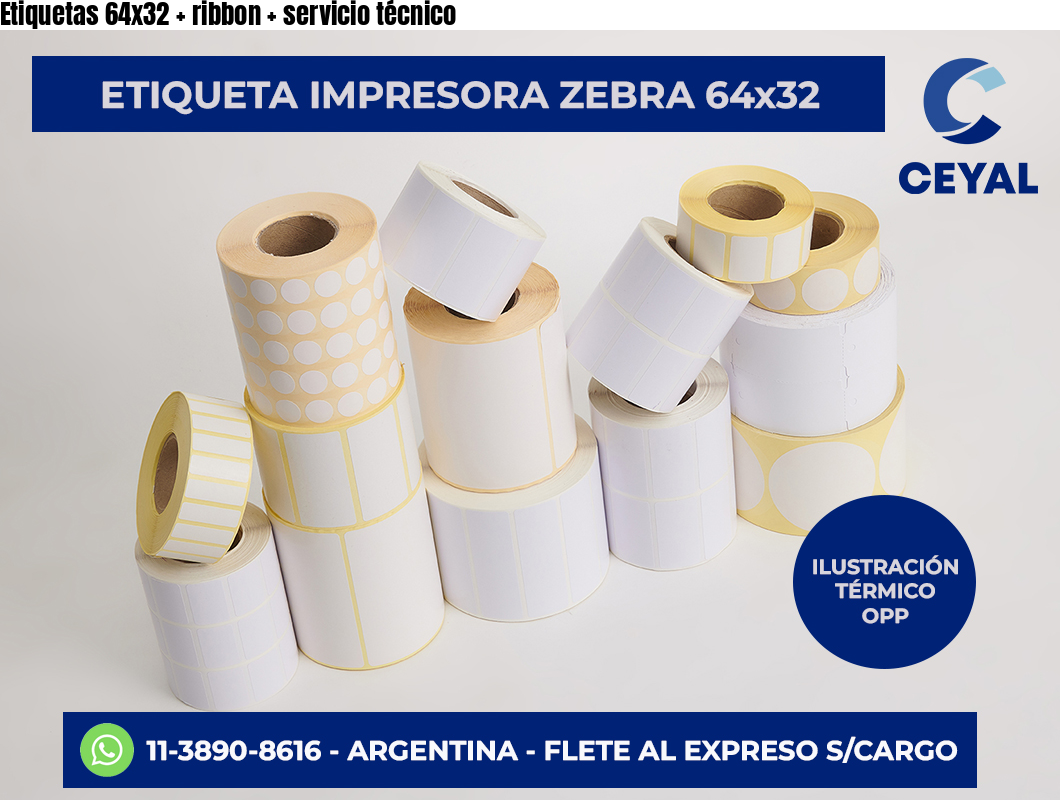 Etiquetas 64×32   ribbon   servicio técnico