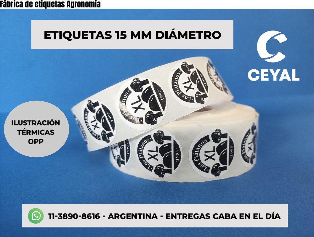 Fábrica de etiquetas Agronomía