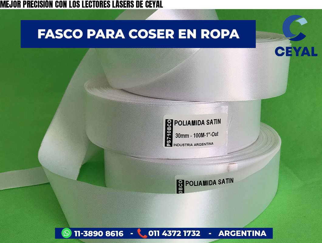MEJOR PRECISIÓN CON LOS LECTORES LÁSERS DE CEYAL
