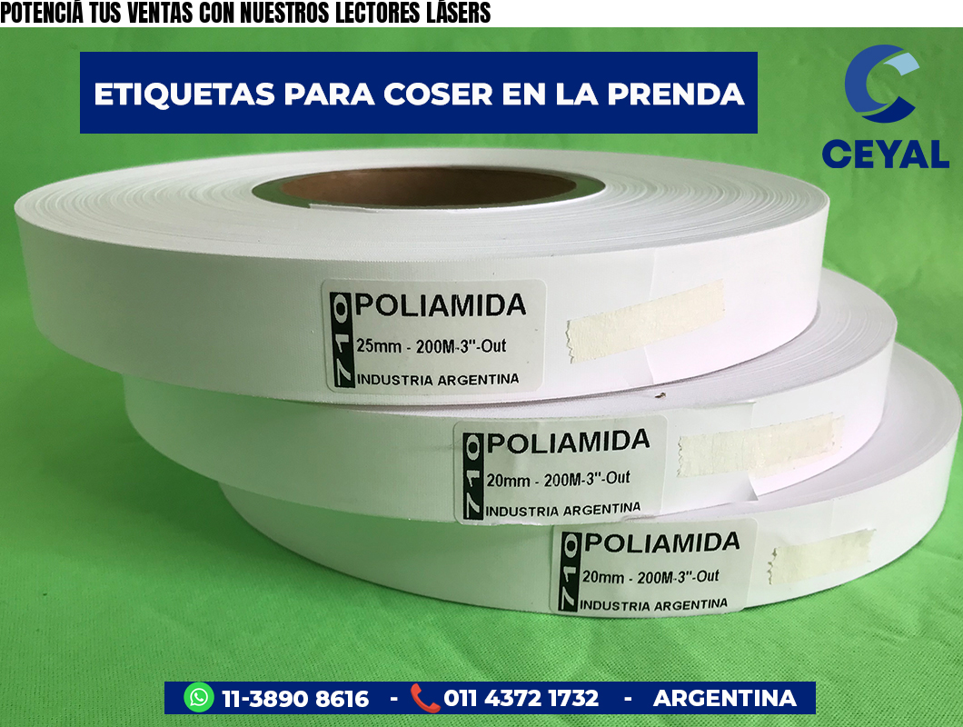 POTENCIÁ TUS VENTAS CON NUESTROS LECTORES LÁSERS