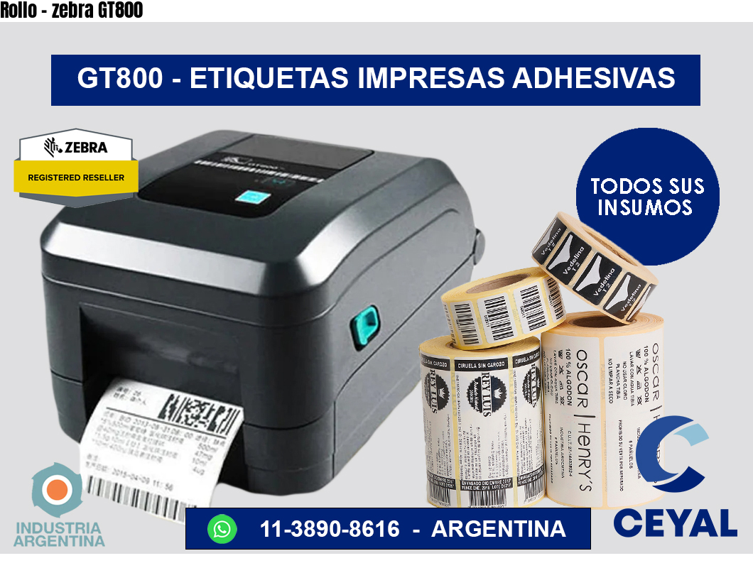 Rollo – zebra GT800