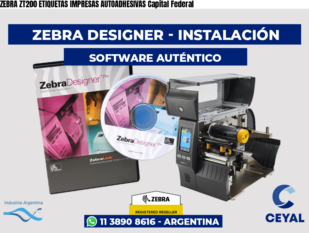 ZEBRA ZT200 ETIQUETAS IMPRESAS AUTOADHESIVAS Capital Federal