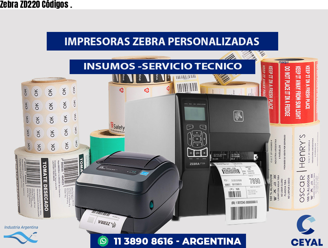 Zebra ZD220 Códigos .