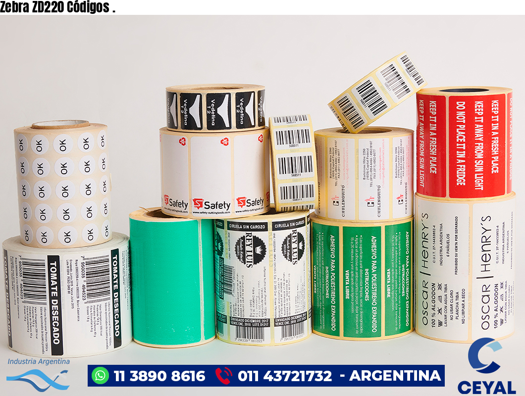 Zebra ZD220 Códigos .