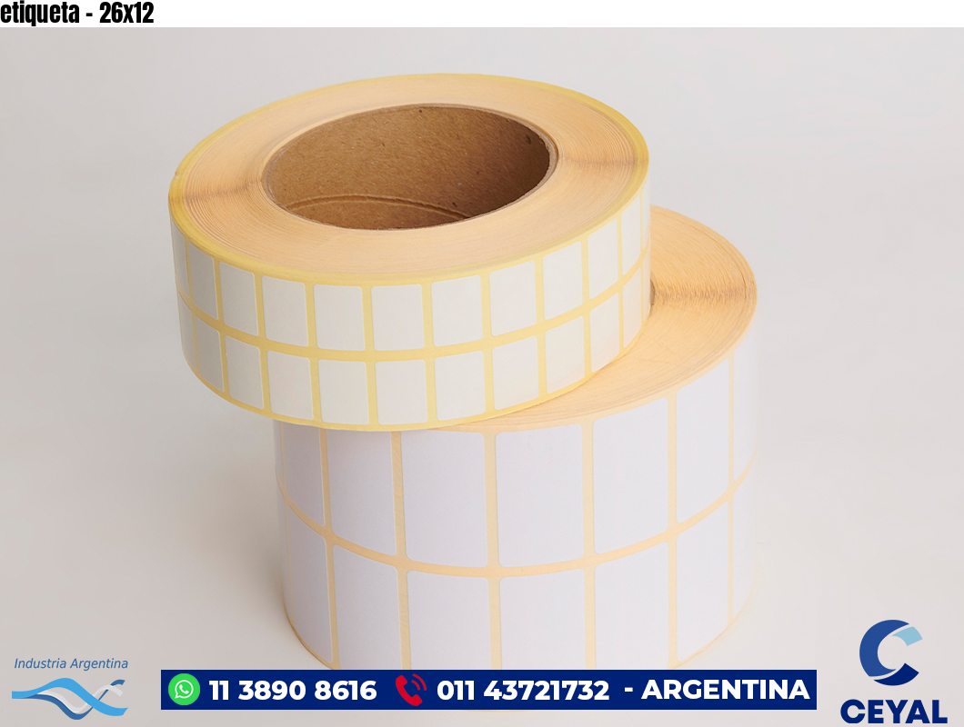 etiqueta - 26x12