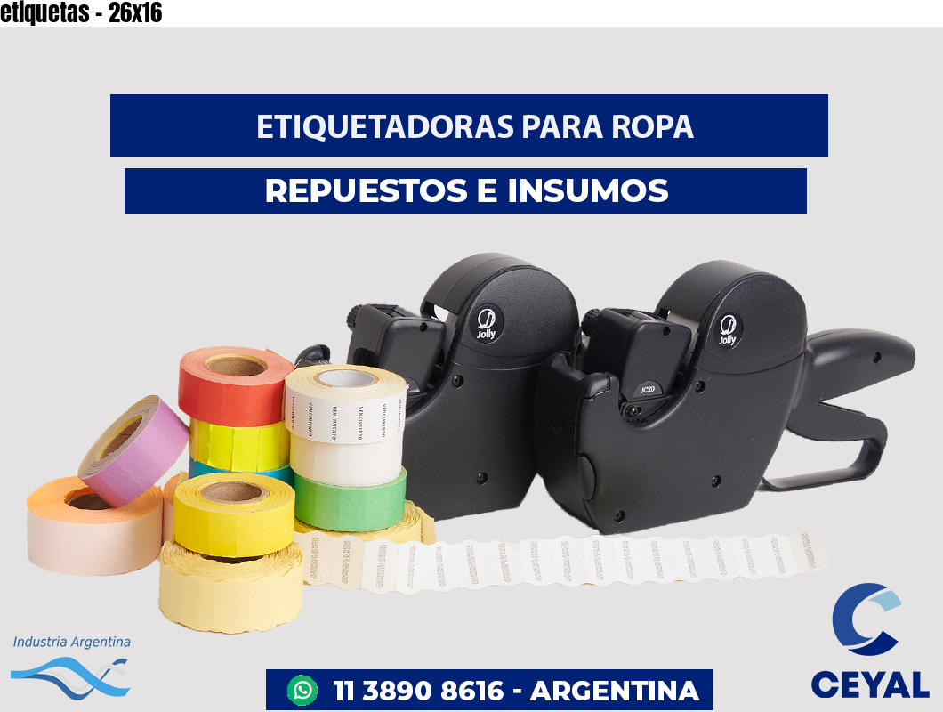 etiquetas - 26x16