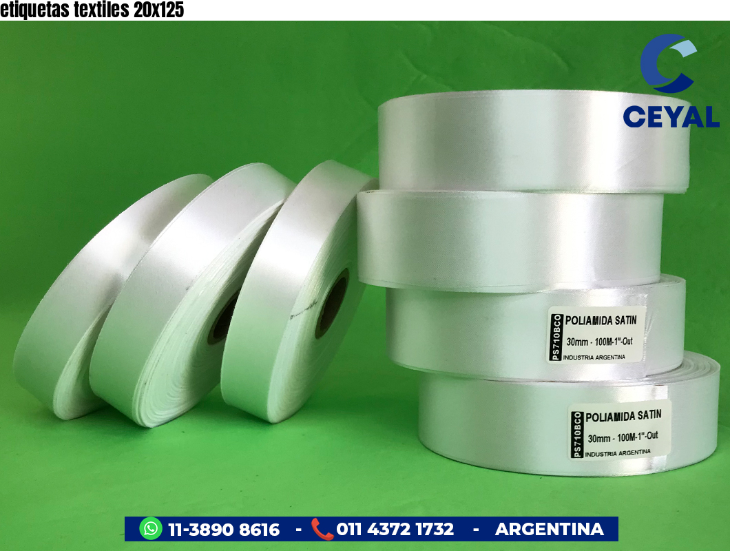 etiquetas textiles 20x125