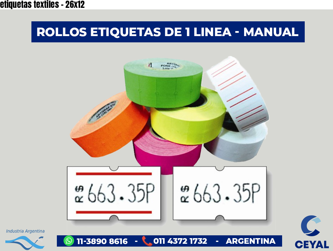 etiquetas textiles - 26x12