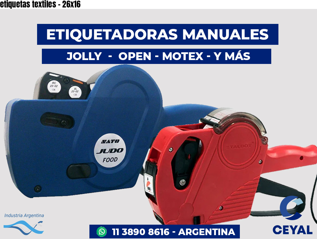 etiquetas textiles - 26x16