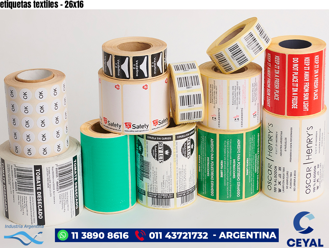 etiquetas textiles - 26x16