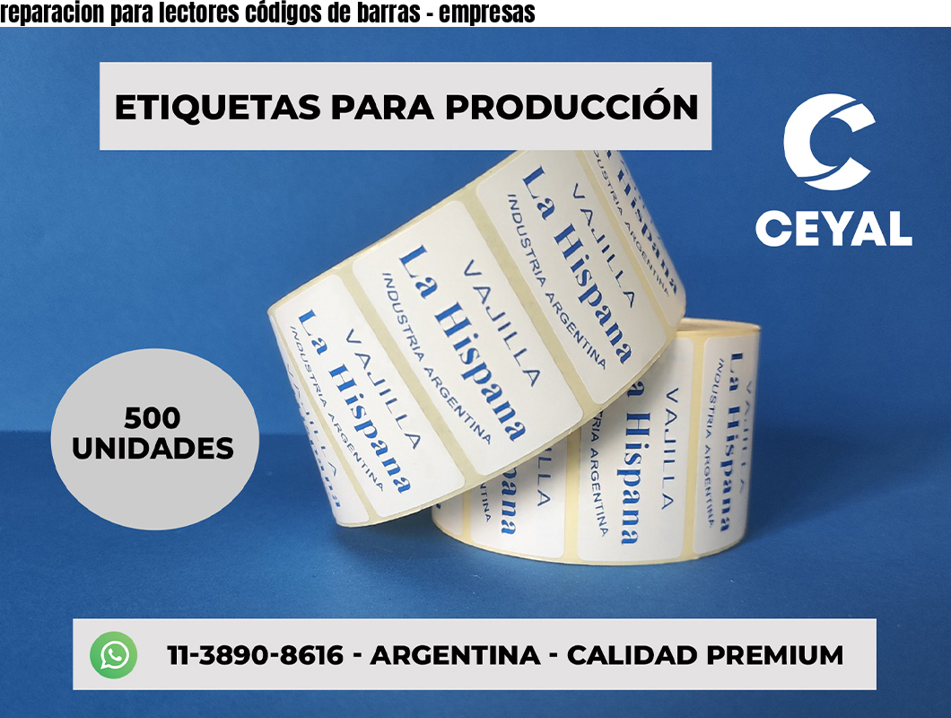 reparacion para lectores códigos de barras - empresas