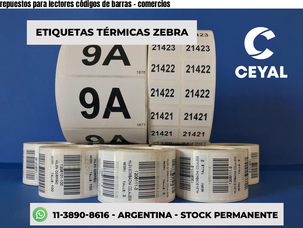 repuestos para lectores códigos de barras - comercios