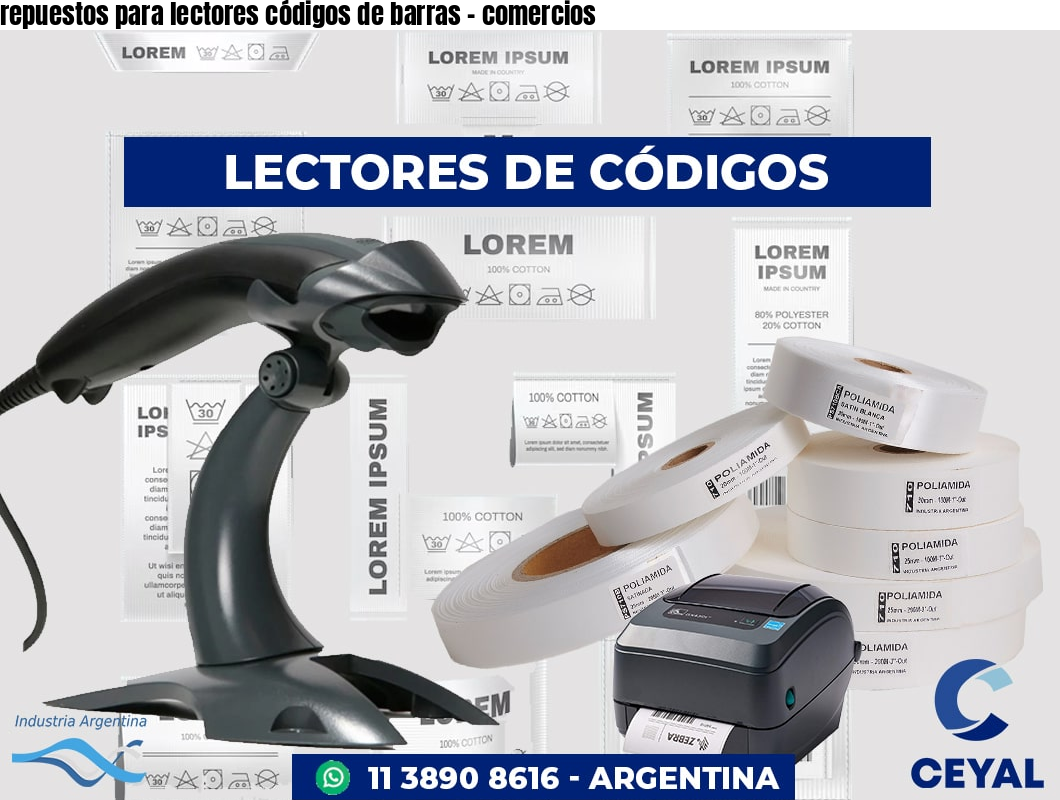 repuestos para lectores códigos de barras - comercios
