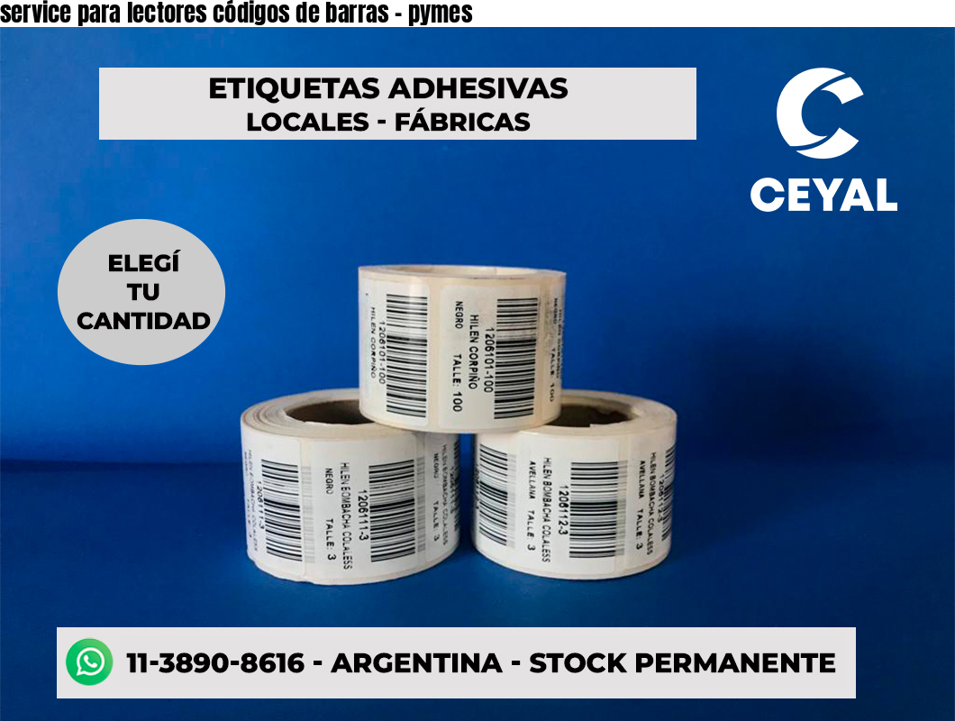 service para lectores códigos de barras - pymes