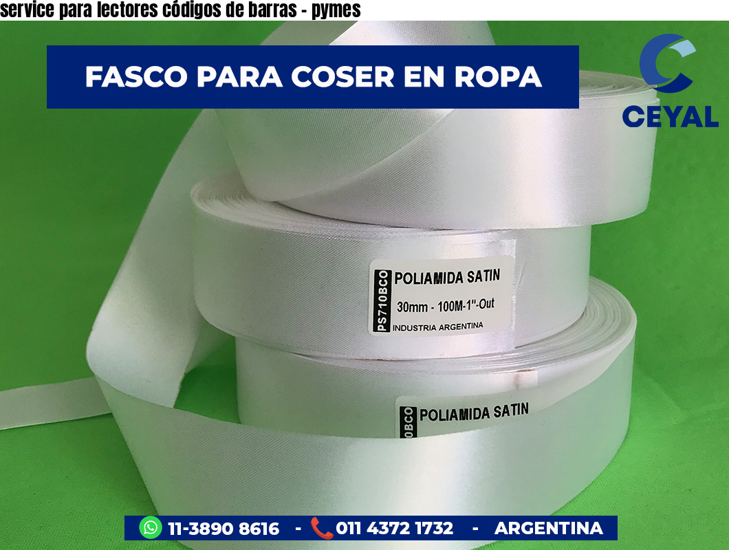 service para lectores códigos de barras - pymes