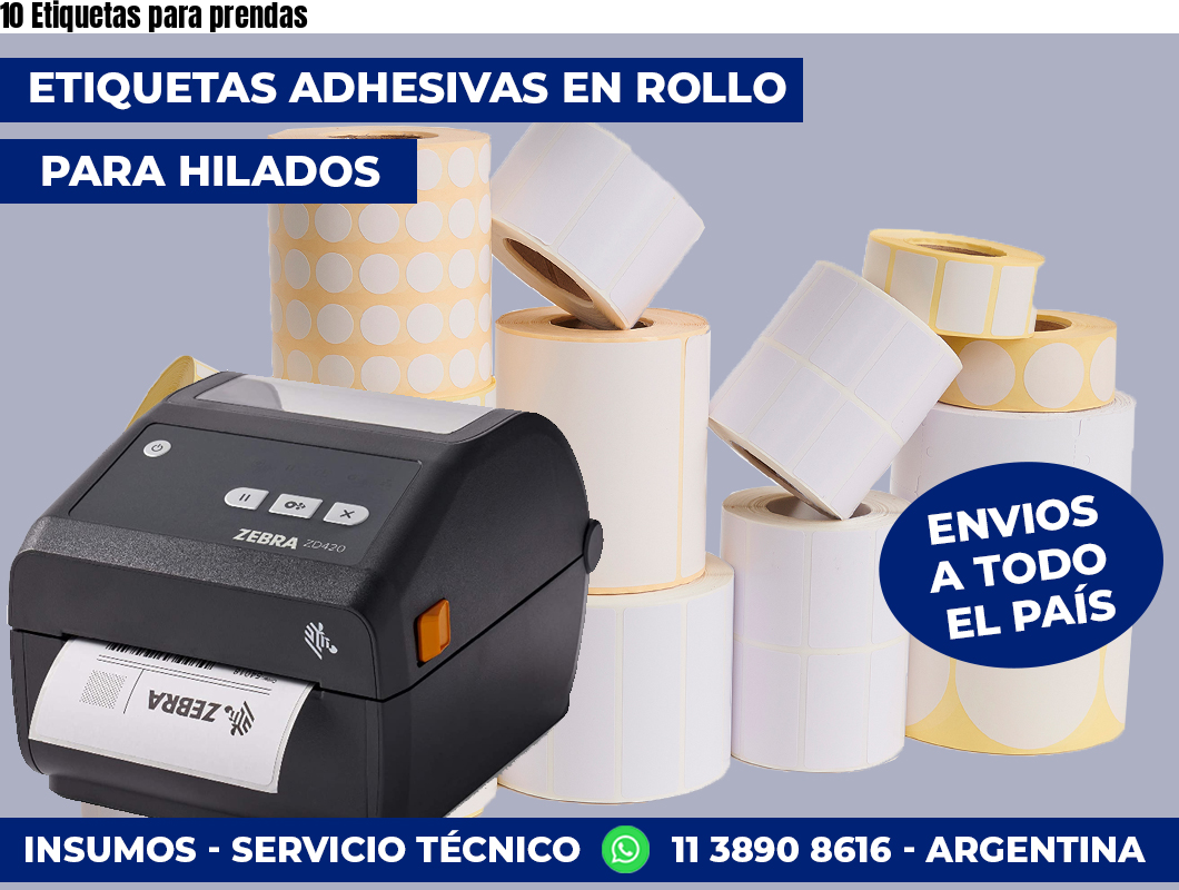 10 Etiquetas para prendas
