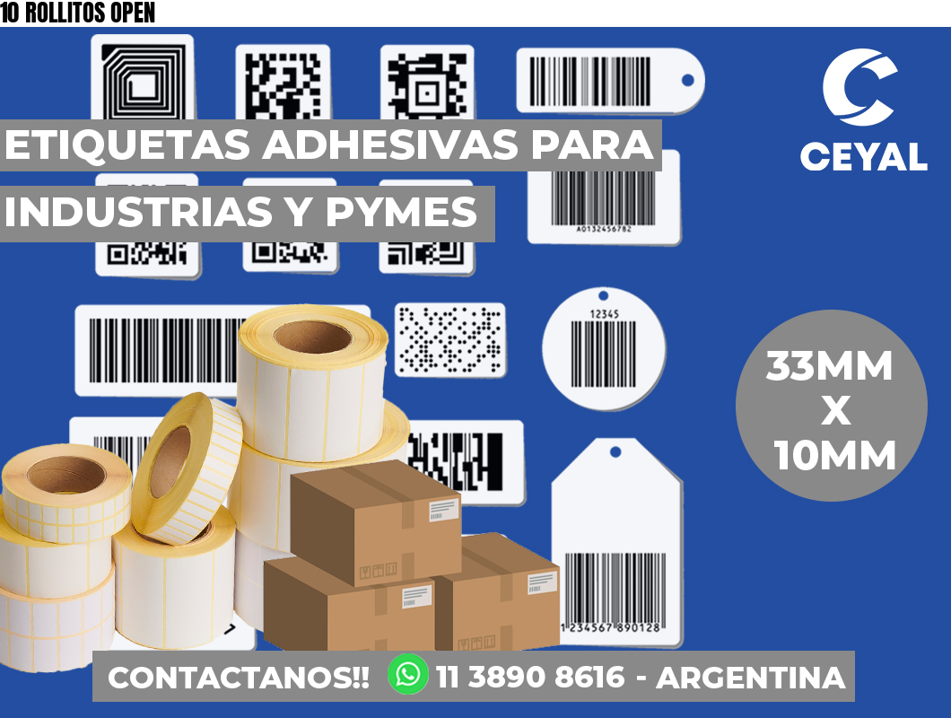 10 ROLLITOS OPEN