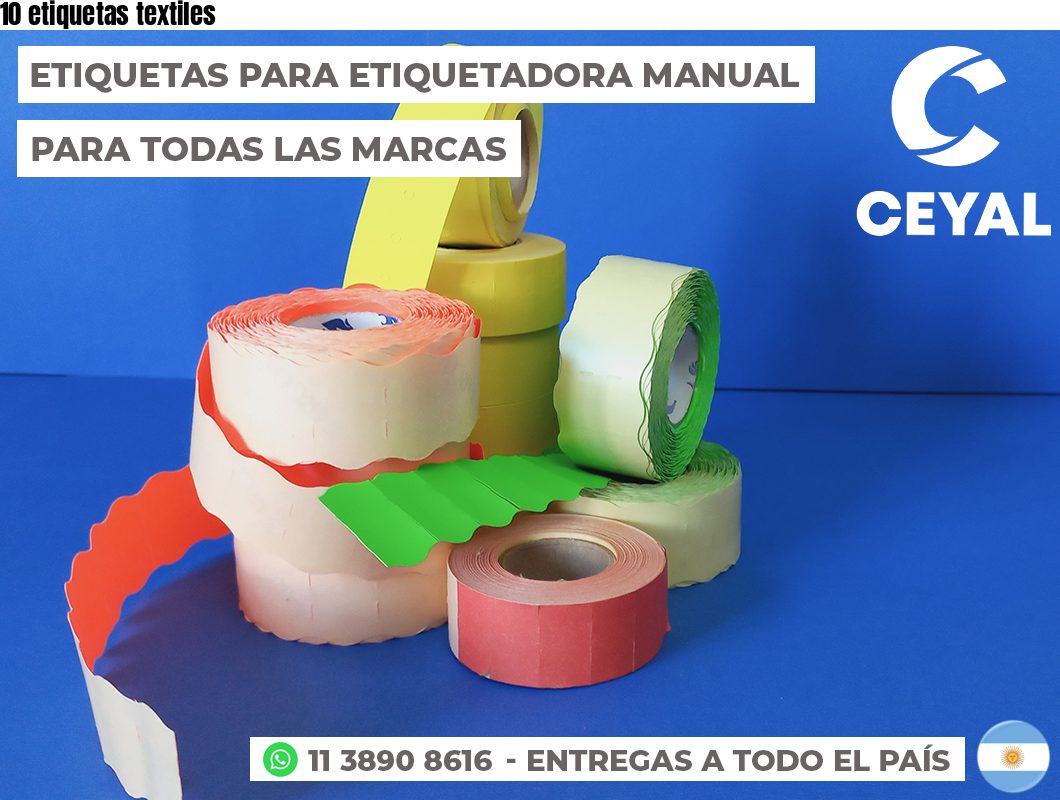 10 etiquetas textiles