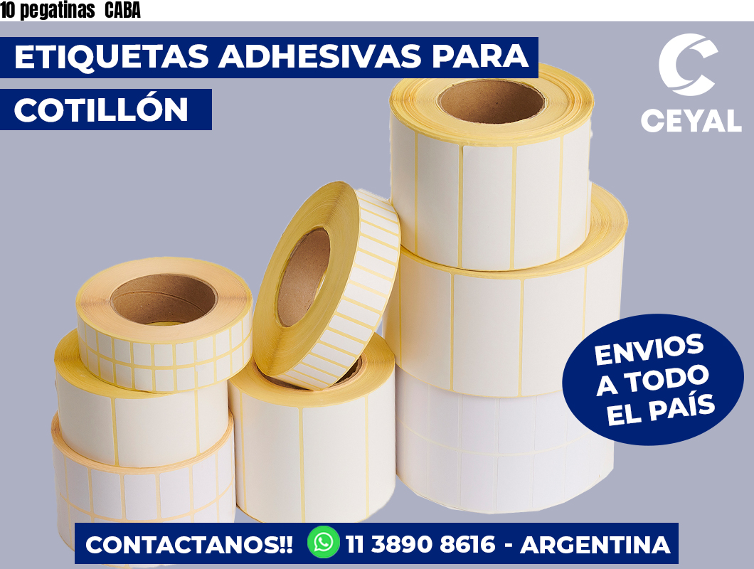 10 pegatinas  CABA
