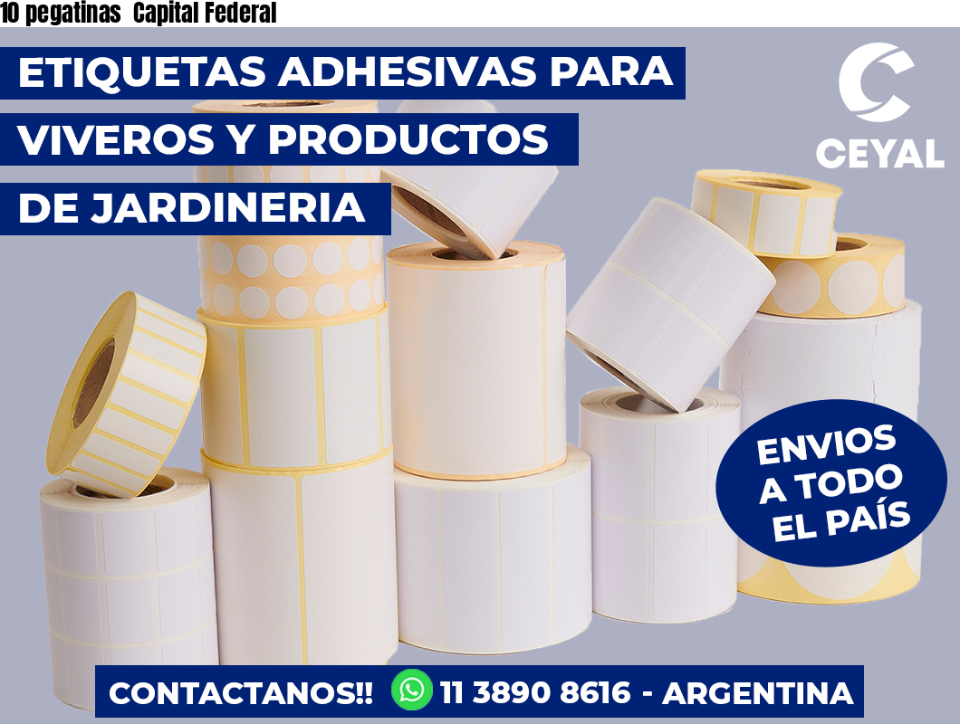 10 pegatinas  Capital Federal