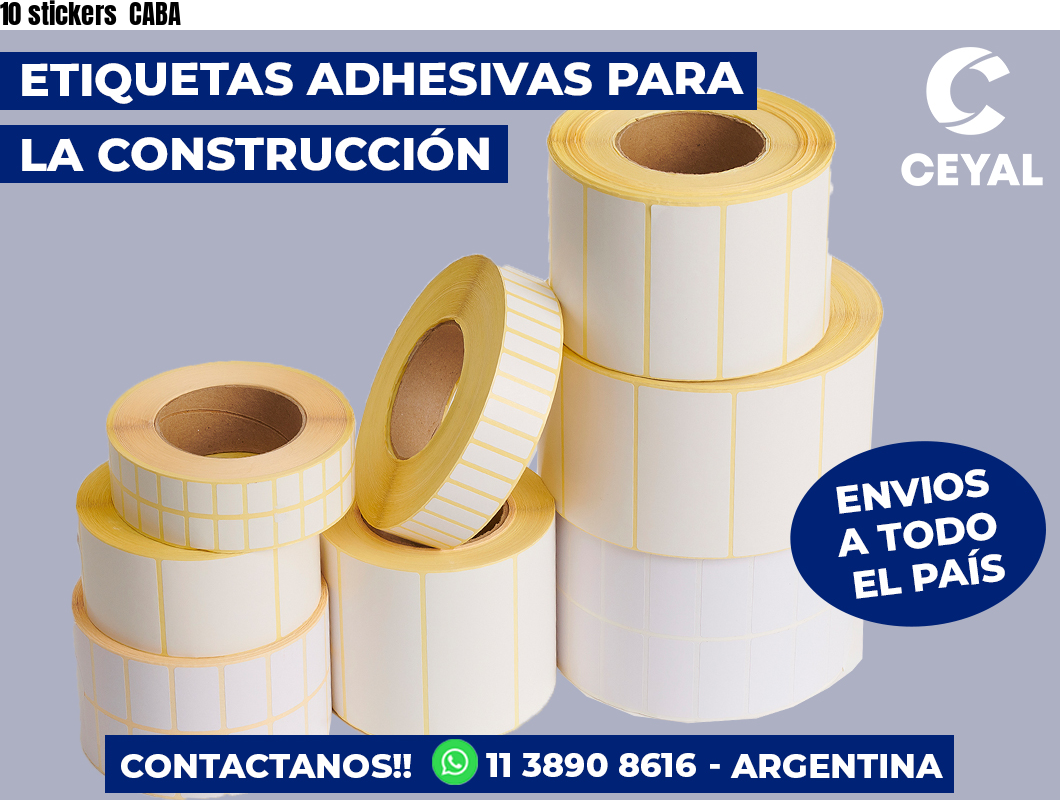 10 stickers  CABA