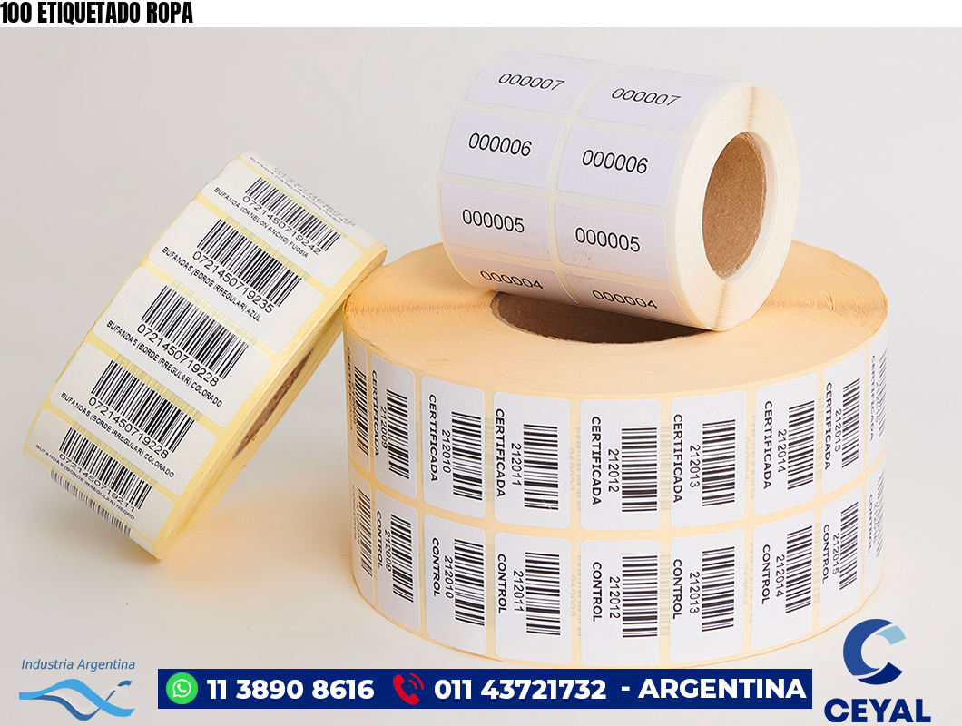 100 ETIQUETADO ROPA